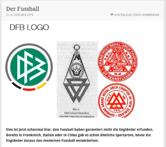 DFB-Fussballverband Logo und Freimaurer-Logo? Reiner Zufall!