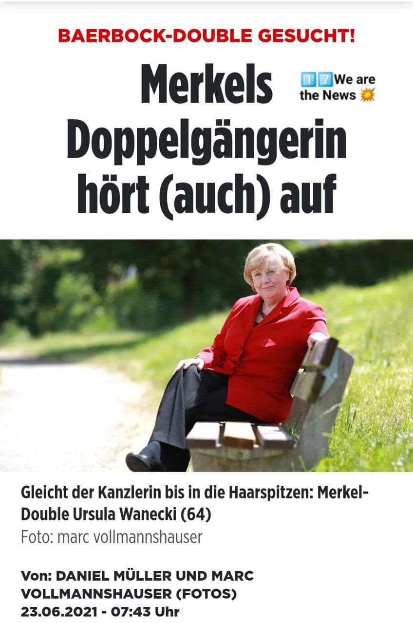 BOOOOOM!!! Merkels Doppelgängerin hört (auch) auf!