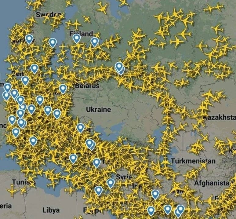 Ukrainischer Luftraum weiträumig abgeschirmt