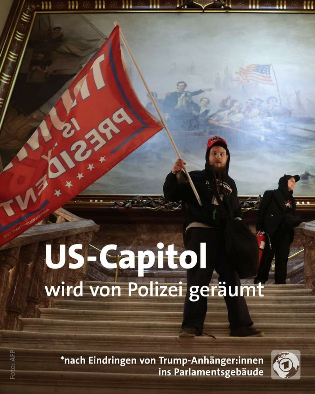 US-Capitol: ANTIFA mit TRUMP-Fahne