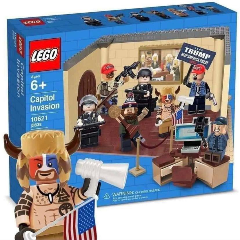 LEGO Capitol Invasion MockUP - natürlich Fake, aber wieder mal interessant, weil für Kids. Geschichtsfälschung von Anfang an!