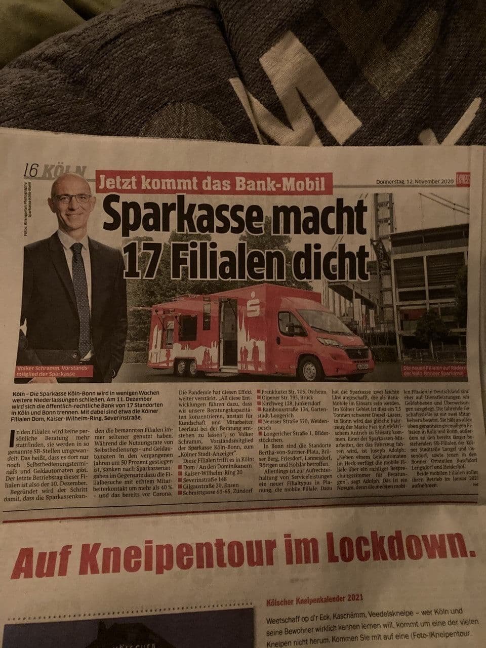 ERSTE SPARKASSEN SCHLIESSEN!!! (Kölner Express)