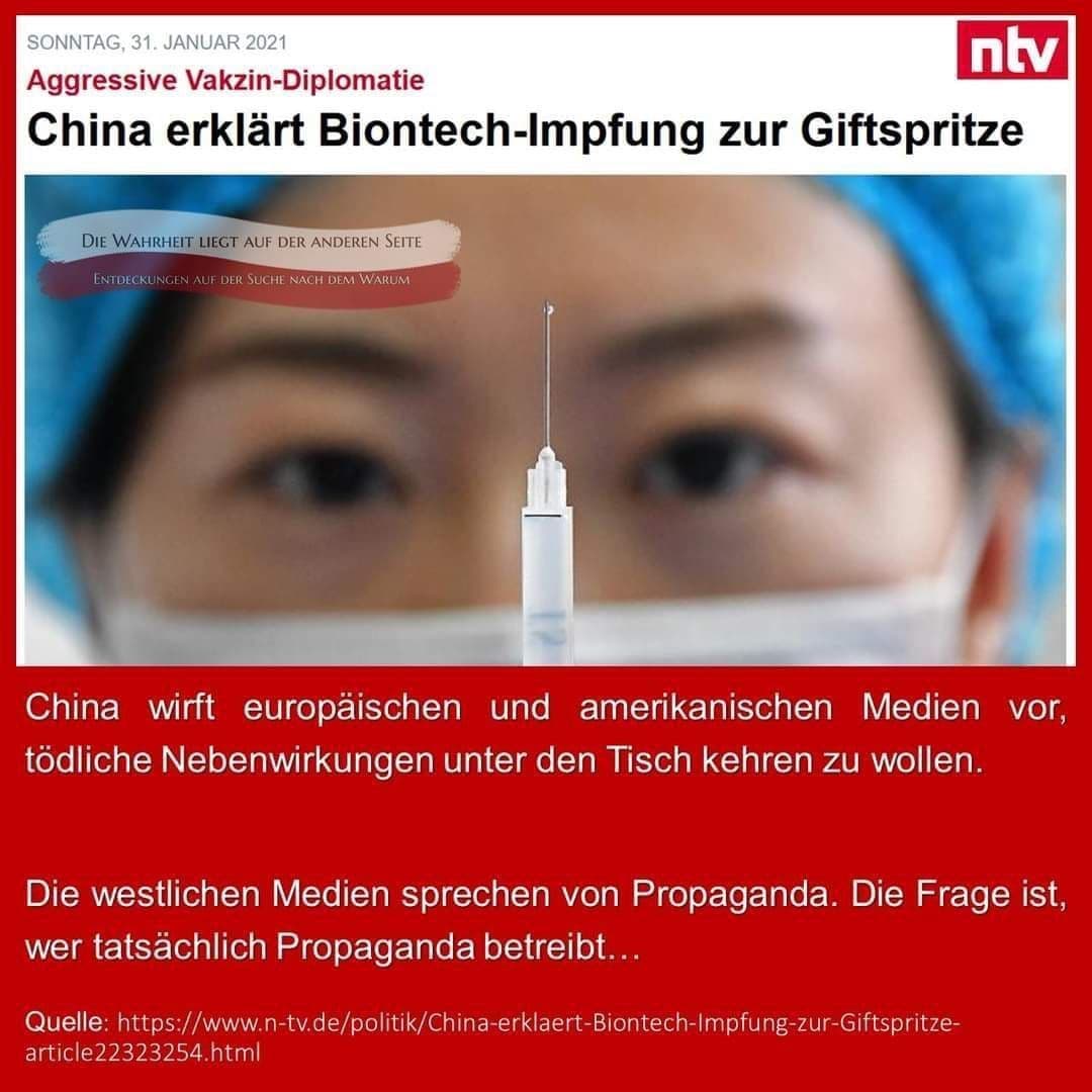 China: Agressive Vakzin-Diplomatie - China erklärt Biotech-Impfung zur Giftspritze