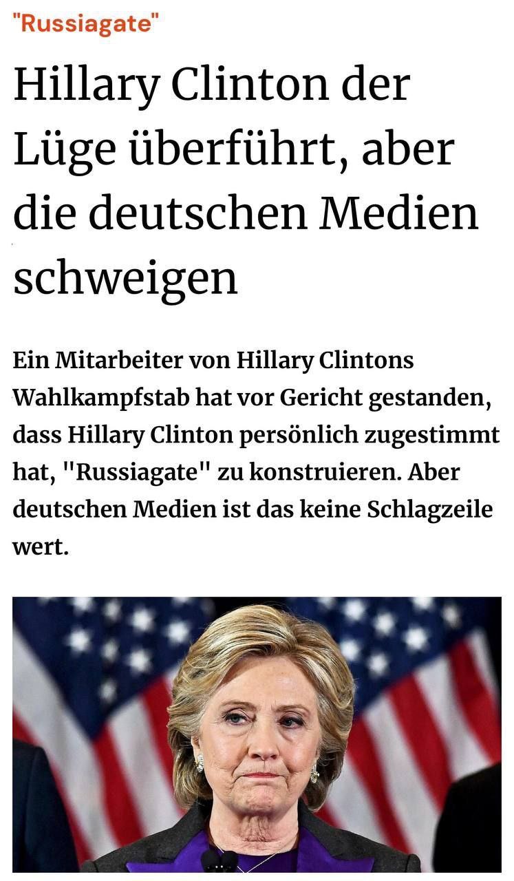 Hillary Clinton der Lüge überführt, aber die deutschen Medien schweigen