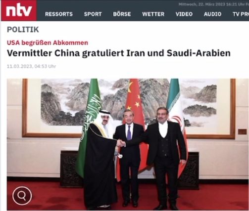 China verhindert Krieg (Saudis und Iran)